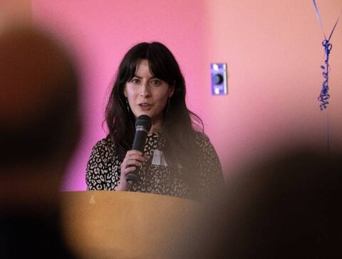 Photo : Geneviève Lamoureux, récipiendaire de la Bourse de soutien à l’innovation Forget-Bélanger 2025.