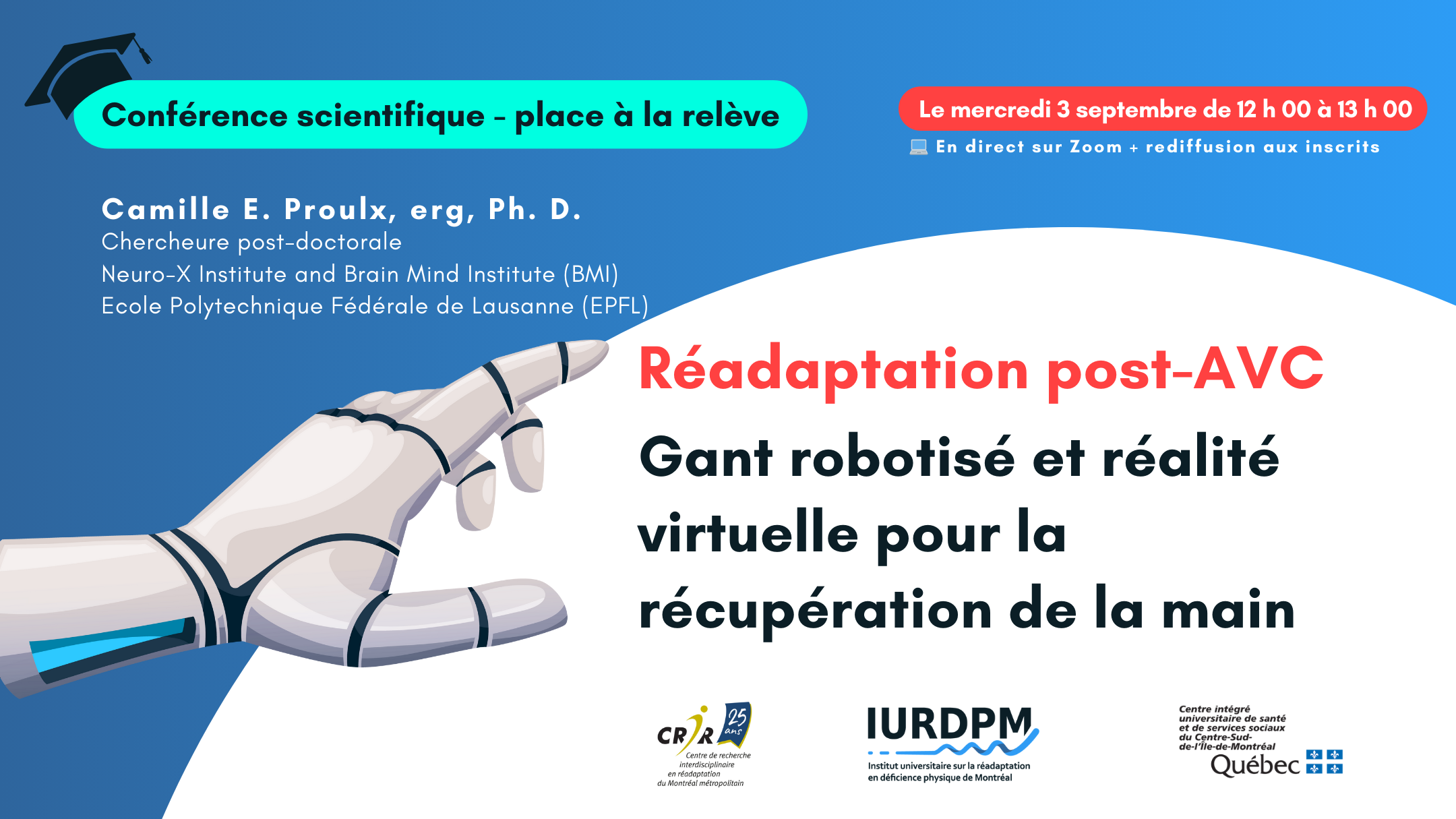 Gant robotisé et réalité virtuelle
