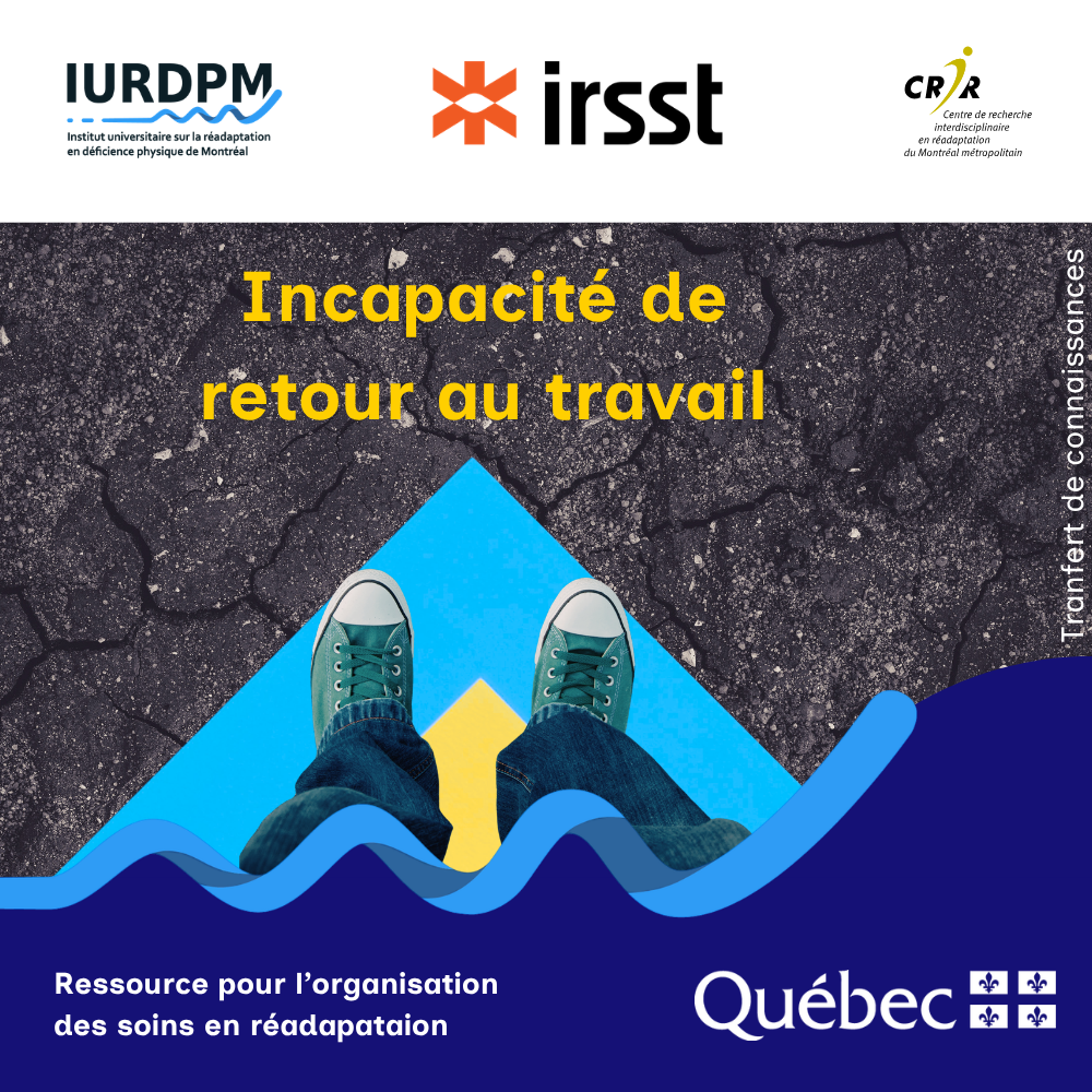 Activité scientifique: Lésion professionnelle et retour au travail